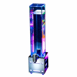 2L Acrylic Light Beer Tower for KTV Bar Rechargeable Metal Battery Dispenser for Parties