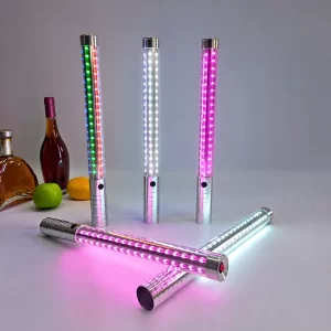 yf 45cm rechargeable led bottle strobe baton aluminum alloy handheld flashligh 1601298716546