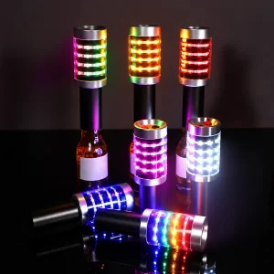 60CM LED Bottle Sparkler Mini Bar Club Favor with Champagne Bottle Top LED Strobe Baton Wand for Party &