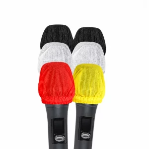 Disposable Non-Woven Microphone Sleeve Anti-Spray Dustproof KTV Wheat Sleeve Party Decorations