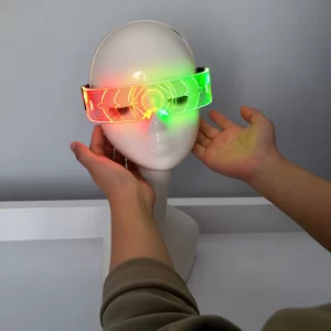 Punk Futuristic LED Light Glasses Space Star Inspired Bungee Party Shades for Year Halloween Christmas