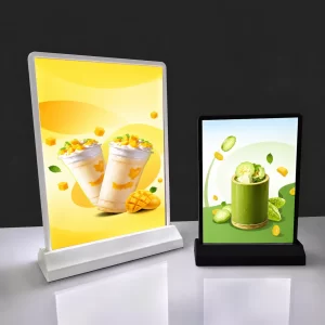 Rechargeable Electric Paper A4 Double-sided Desktop Ultra-thin LED Restaurant Menu Bar Price List Wireless
