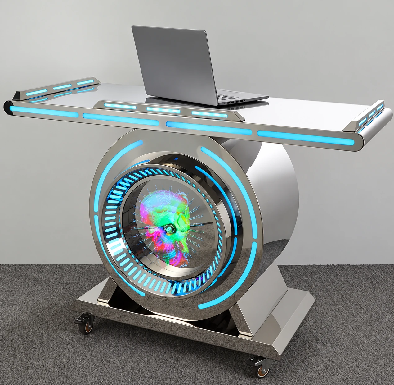 yf-stainless-steel-dj-booth-stand-table-3d-led-screen-light-bar-for-disco-pub--1601395308171 yf stainless steel dj booth stand table 3d led screen light bar for disco pub–1601395308171
