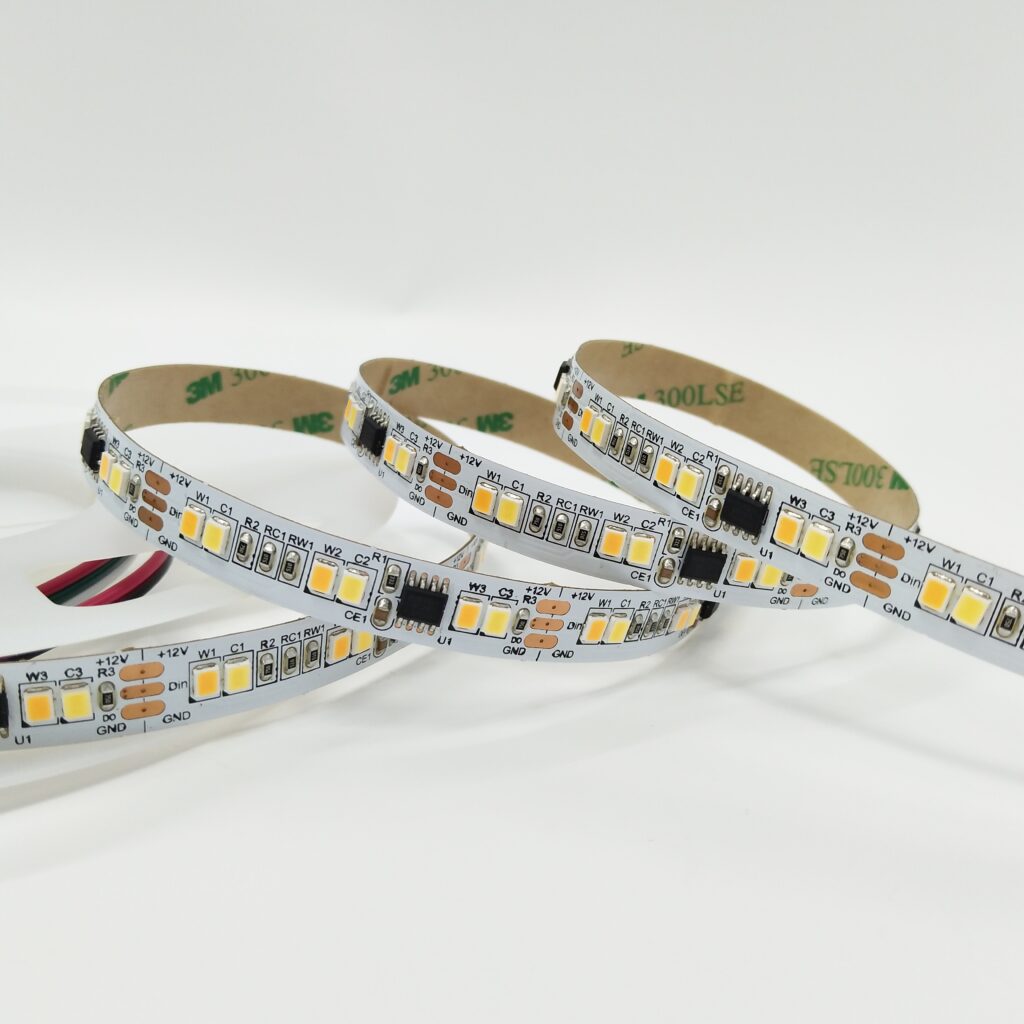 WS2811 SMD2835 120LEDs/M Tunable White SPI LED Strip - product view WS2811 SMD2835 120LEDs/M Tunable White SPI LED Strip