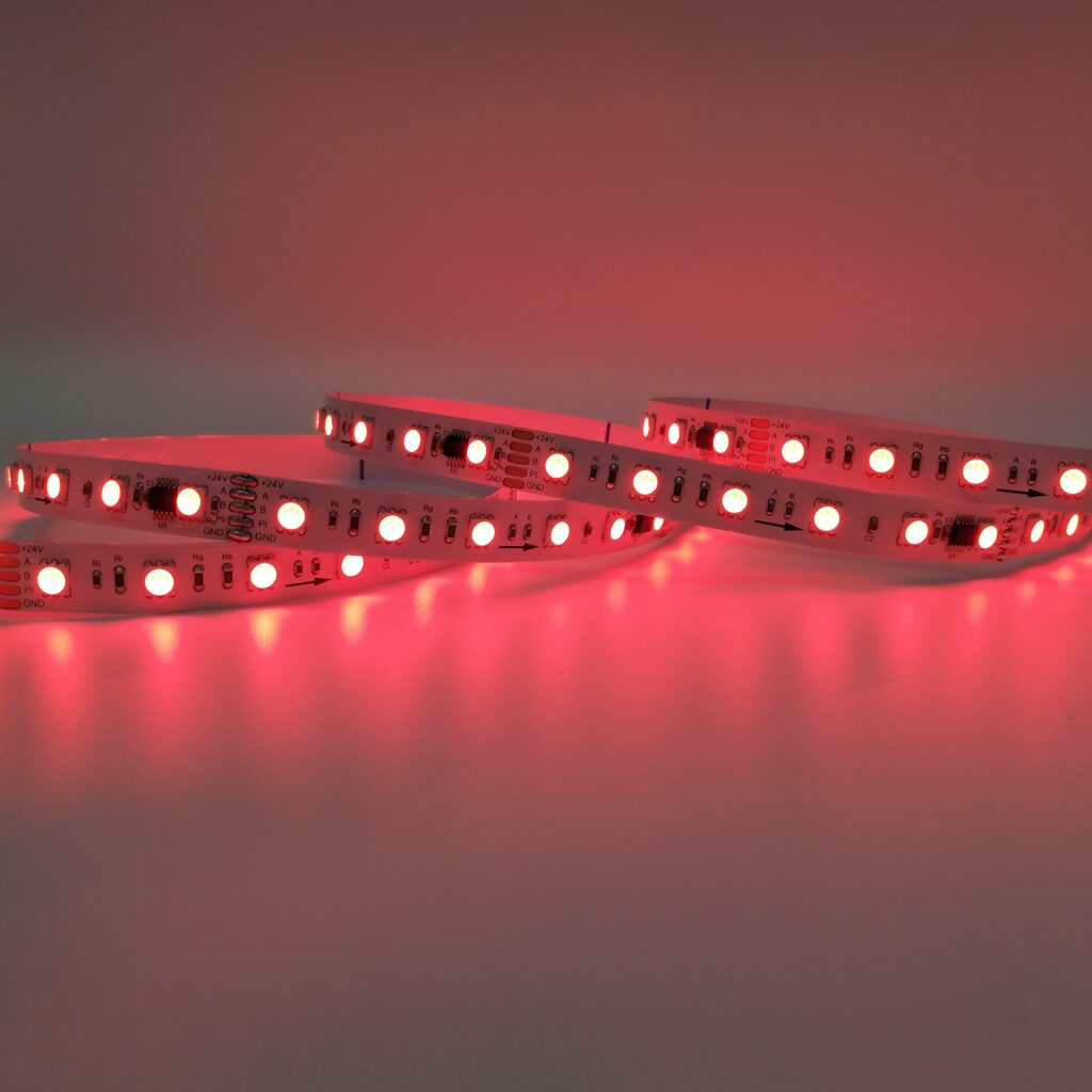 SM18512 SMD5050 60LEDs/M RGB DMX LED Strip - product view SM18512 SMD5050 60LEDs/M RGB DMX LED Strip