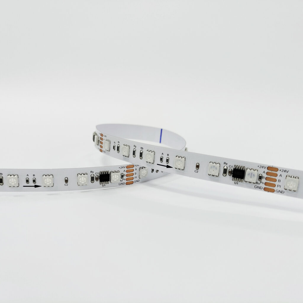 SM18512 SMD5050 60LEDs/M RGB DMX LED Strip - product view SM18512 SMD5050 60LEDs/M RGB DMX LED Strip