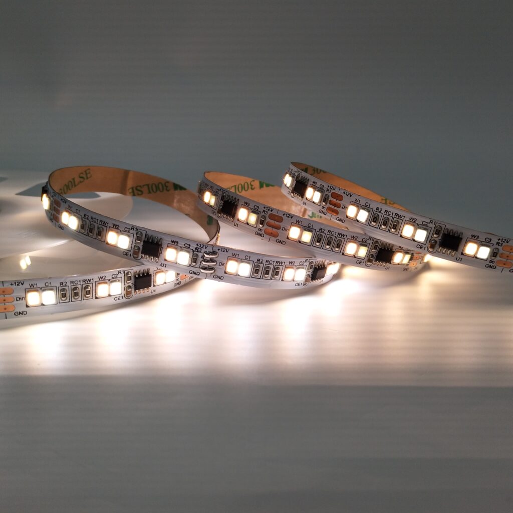 WS2811 SMD2835 120LEDs/M Tunable White SPI LED Strip - product view WS2811 SMD2835 120LEDs/M Tunable White SPI LED Strip