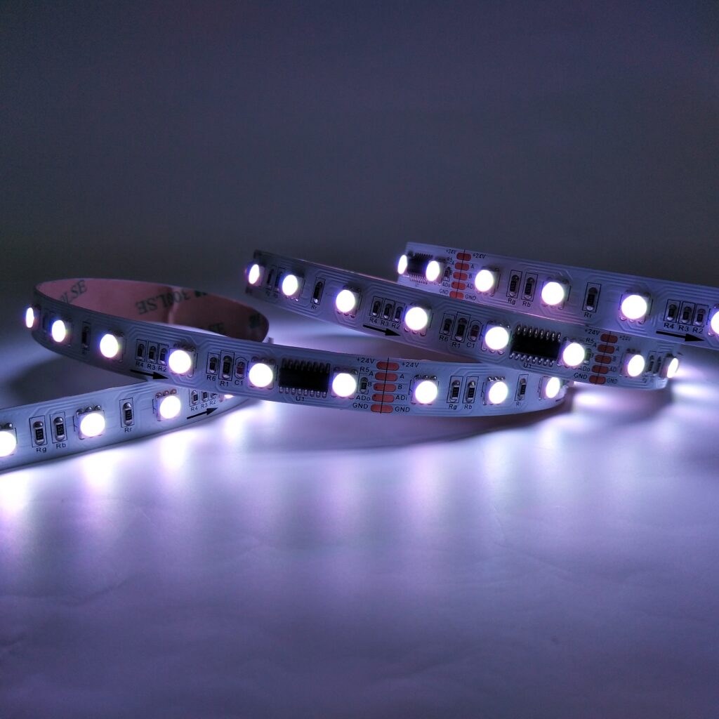 TM512AC SMD5050 60LEDs/M RGB DMX LED Strip - product view TM512AC SMD5050 60LEDs/M RGB DMX LED Strip