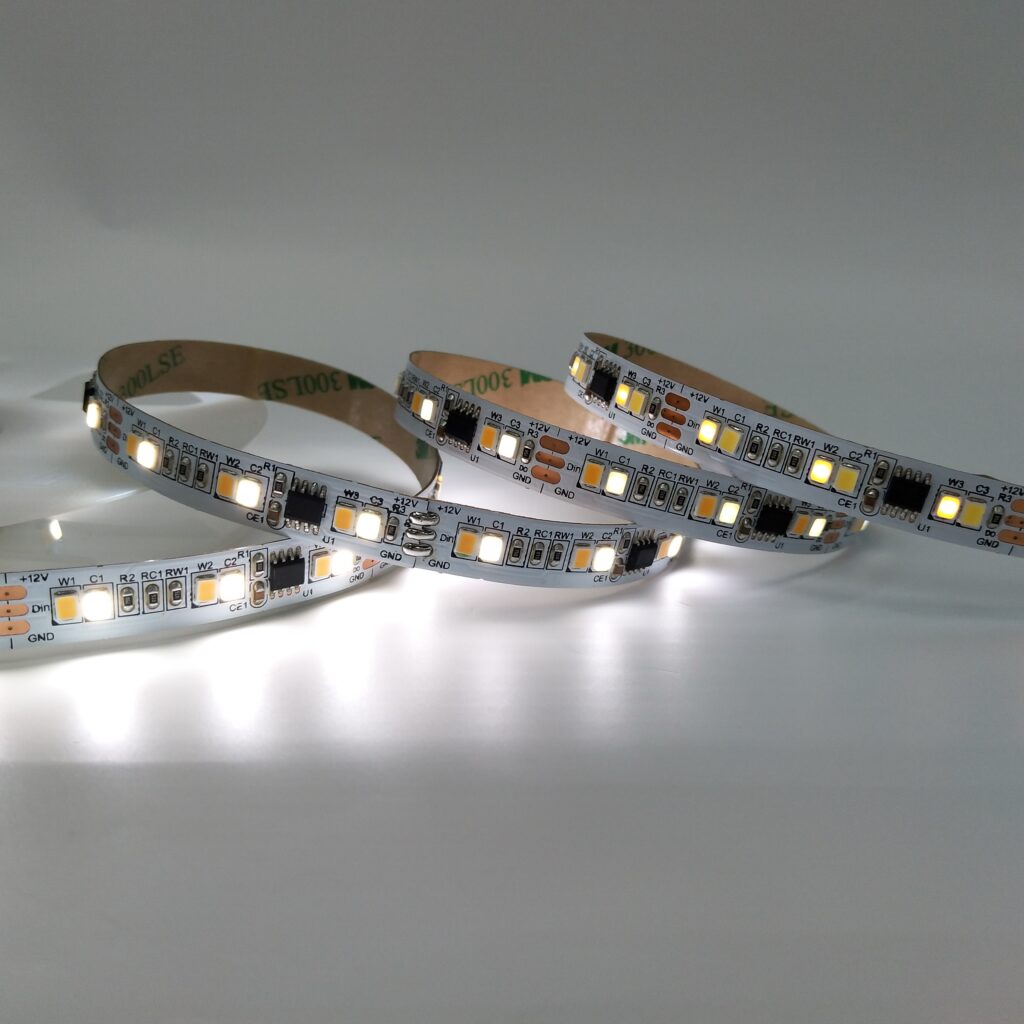 WS2811 SMD2835 120LEDs/M Tunable White SPI LED Strip - product view WS2811 SMD2835 120LEDs/M Tunable White SPI LED Strip