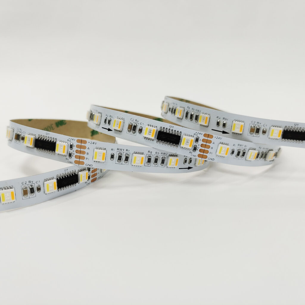 TM512G6 SMD5050 60LEDs/M 5 in 1 RGBCCT DMX LED Strip - product view TM512G6 SMD5050 60LEDs/M 5 in 1 RGBCCT DMX LED Strip