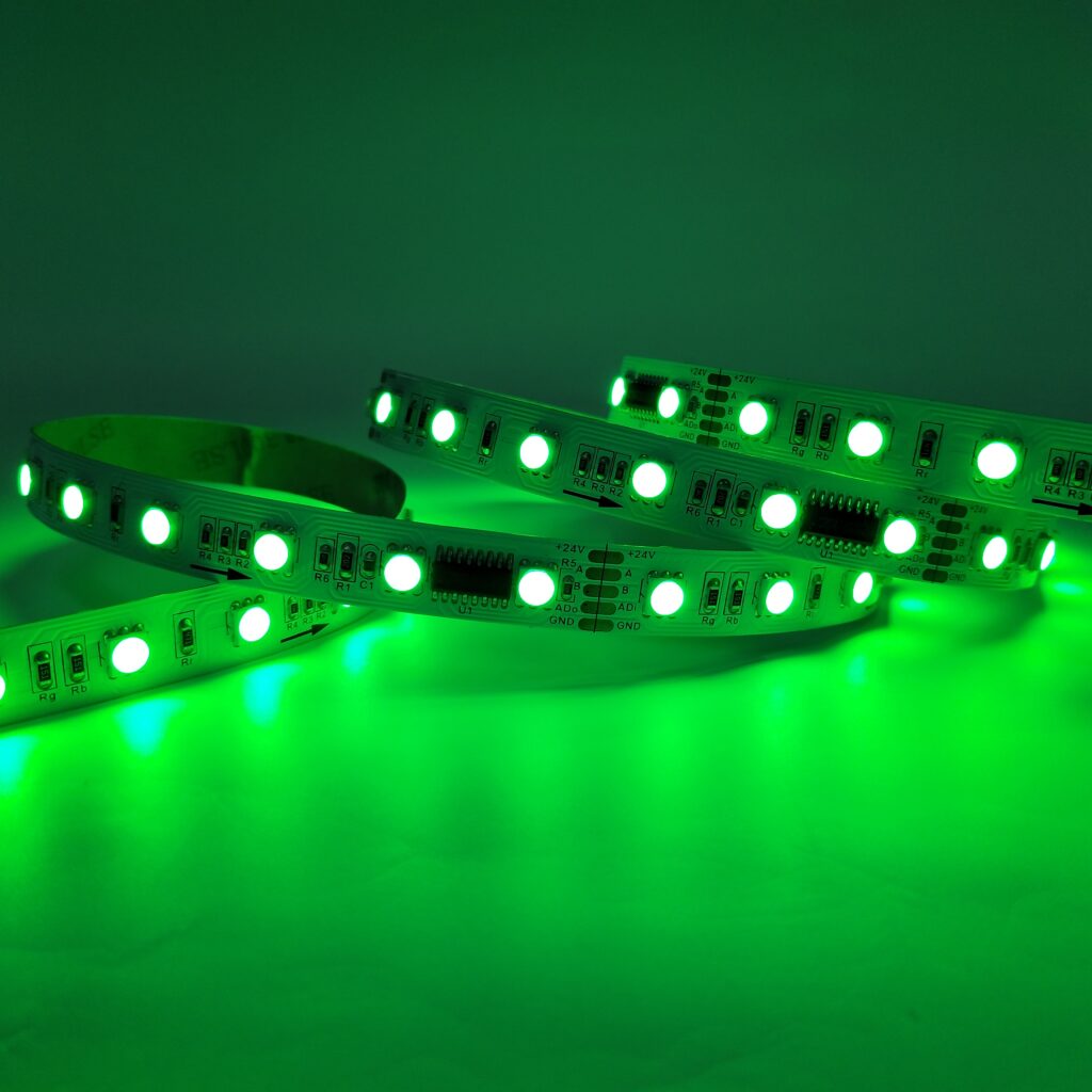 TM512AC SMD5050 60LEDs/M RGB DMX LED Strip - product view TM512AC SMD5050 60LEDs/M RGB DMX LED Strip