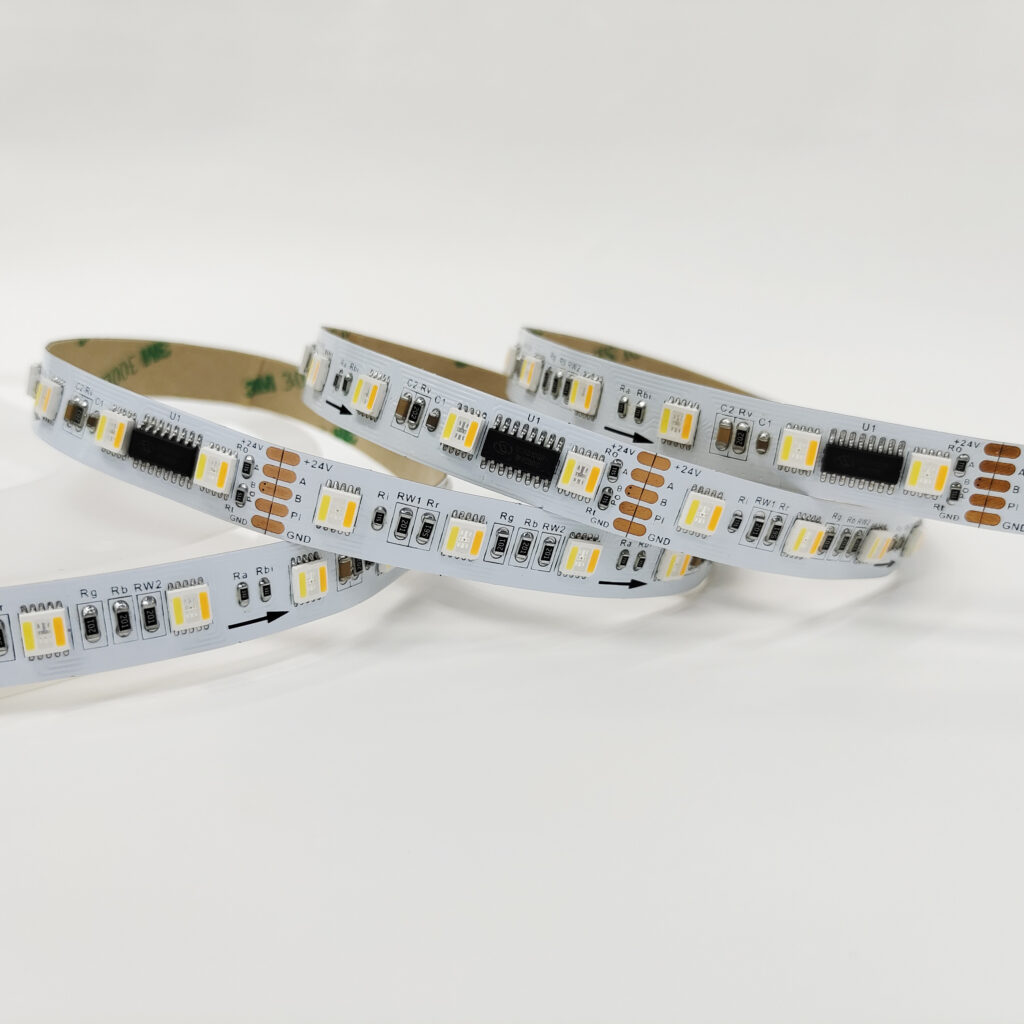 TM512G6 SMD5050 60LEDs/M 5 in 1 RGBCCT DMX LED Strip - product view TM512G6 SMD5050 60LEDs/M 5 in 1 RGBCCT DMX LED Strip