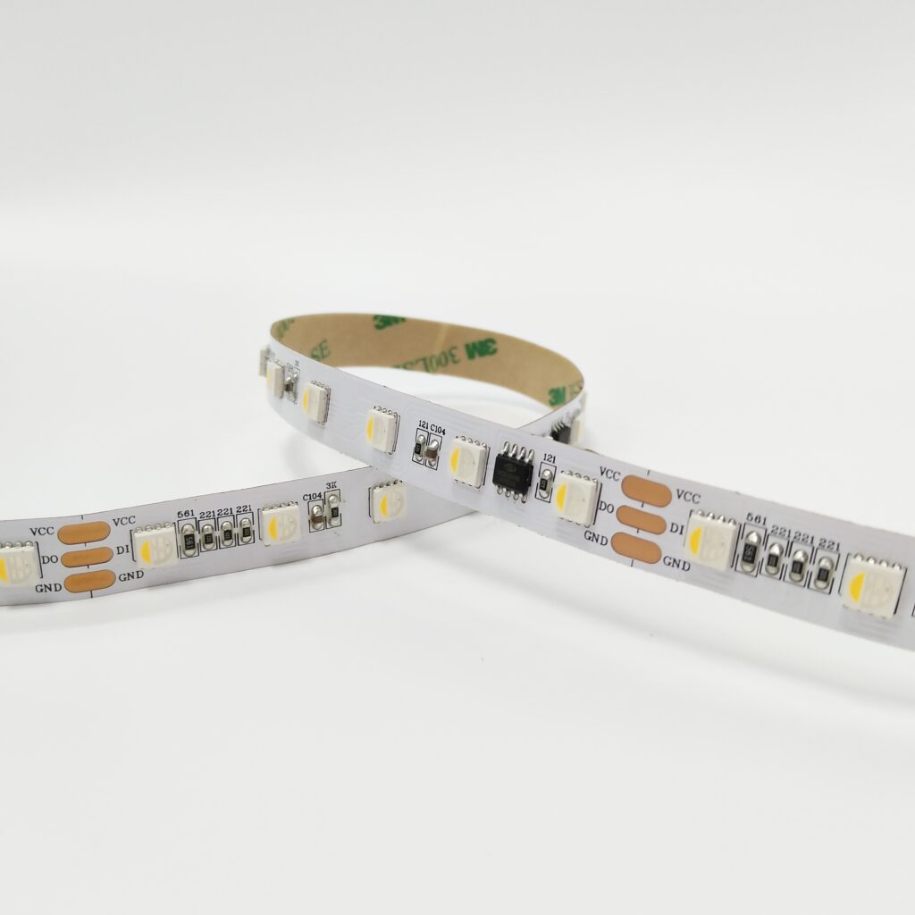 UCS2904B SMD5050 60LEDs/M RGBW SPI LED Strip - product view UCS2904B SMD5050 60LEDs/M RGBW SPI LED Strip