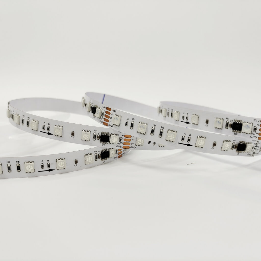 SM18512 SMD5050 60LEDs/M RGB DMX LED Strip - product view SM18512 SMD5050 60LEDs/M RGB DMX LED Strip