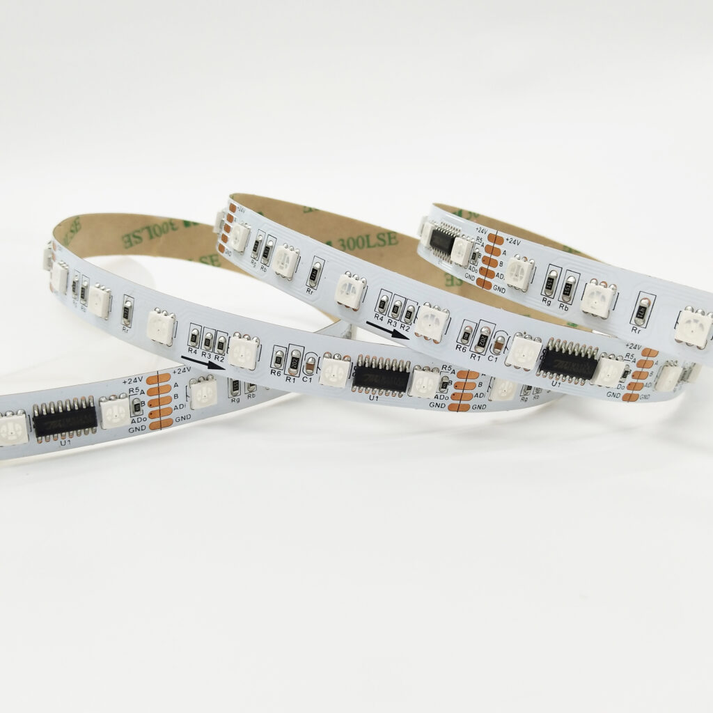TM512AC SMD5050 60LEDs/M RGB DMX LED Strip - product view TM512AC SMD5050 60LEDs/M RGB DMX LED Strip