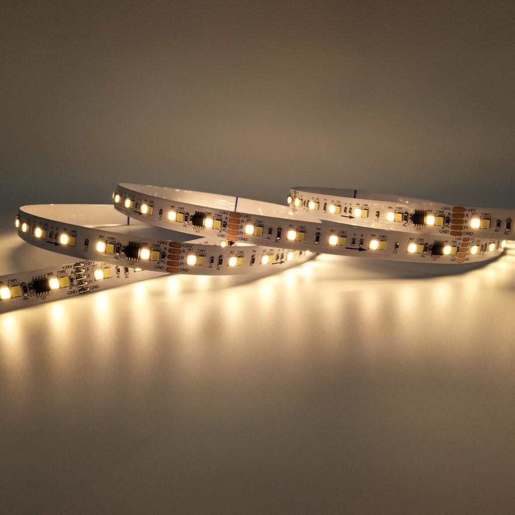 SM18512 SMD2835 120LEDs/M Tunable White DMX LED Strip - product view SM18512 SMD2835 120LEDs/M Tunable White DMX LED Strip